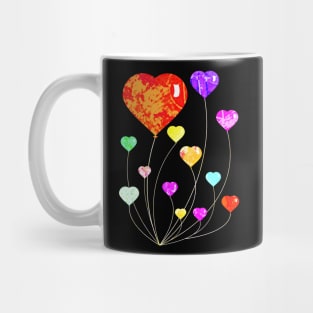 Vintage Balloon Hearts Mug